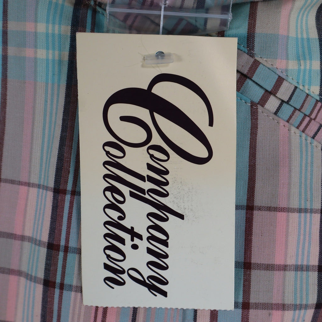 Company Collection Blazer Womens 12 Pastel Plaid Cotton Blend Unlined Jacket NWT - take2supply