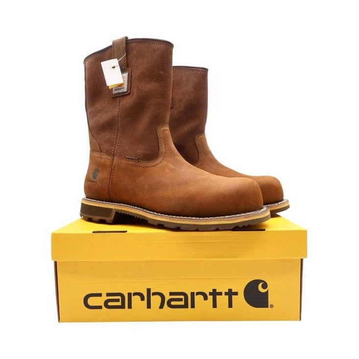 Carhartt Pull-On Boots Mens 11M Brown Nano Composite Toe CMP1453 NIB - take2supply