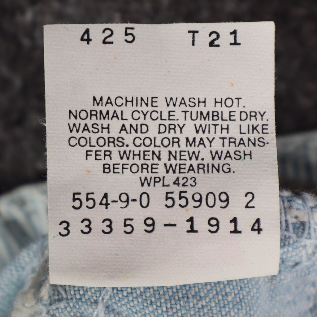 Levi's 917 Shorts Womens 12 Vintage 90s Light Wash Denim Made in USA Deadstock - take2supply