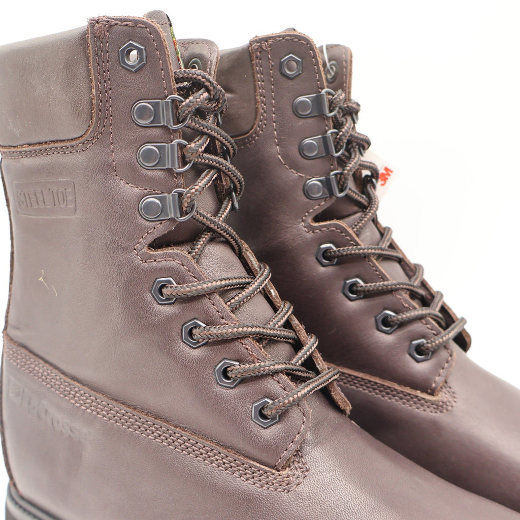 LaCrosse Caribou II Work Boots Mens 8 Vintage Brown Leather Steel Toe Thinsulate - take2supply