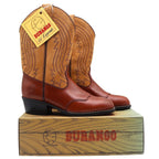 Durango Western Boots Kids Size 3 D Vintage 2004 Brown Tan Leather Lil Legends - take2supply