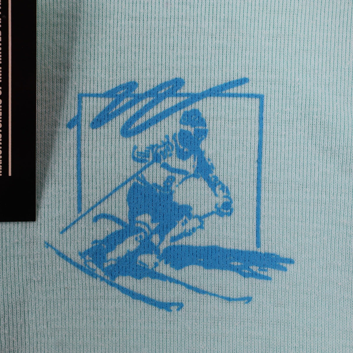Buffalo Shirts Henley M Mens Aqua Blue Long Sleeve Skier Graphic Waffle Knit NWT - take2supply