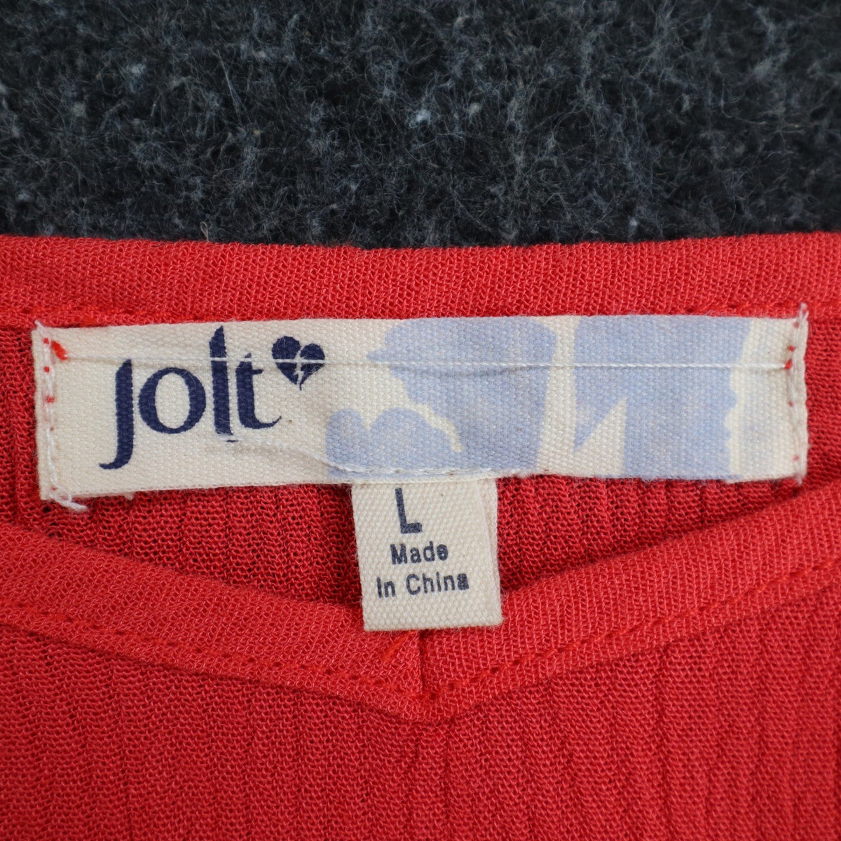 Jolt Cami Tank Top Womens Large Red Rayon Crochet Lace Trim Flowy JW1762DXQ - take2supply