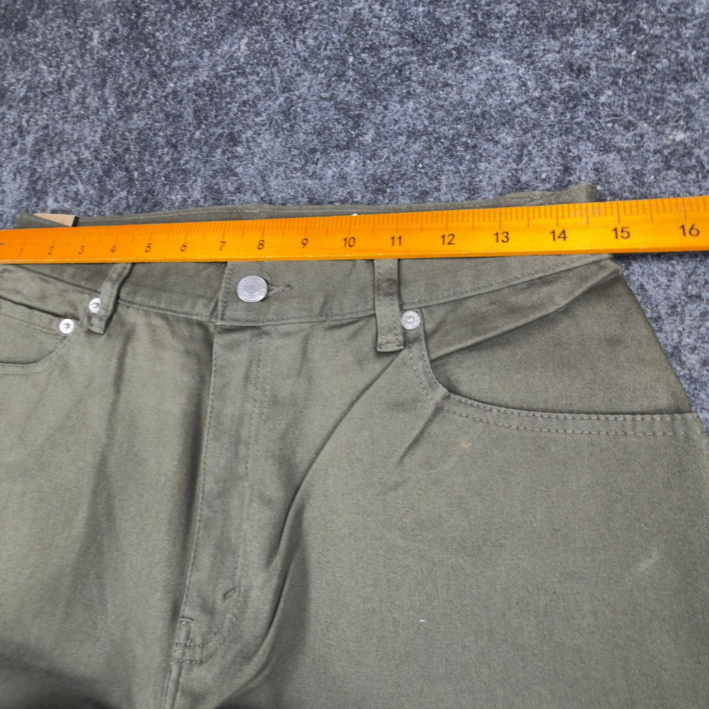 Levi's Y2K 550 Relaxed Tapered Jeans Womens 12 Olive Green NWT Stretch Deadstock - take2supply