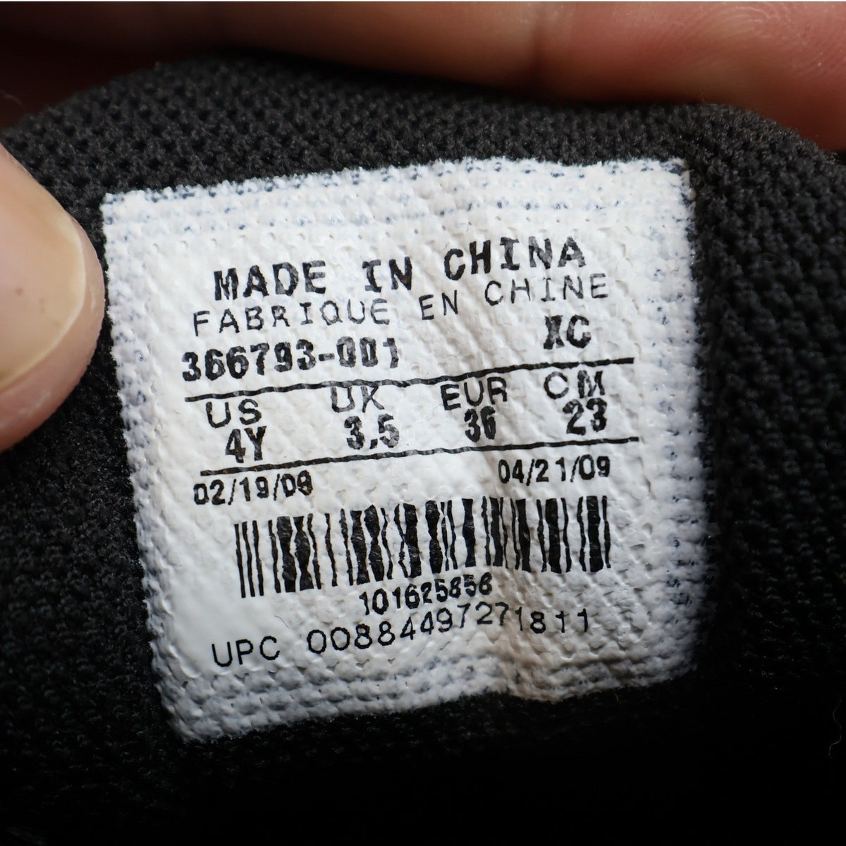 Nike Shox Turbo 9 GS Kids Size 4Y Vintage 2009 Black Running Shoes 366793-001 - take2supply