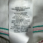 Levi's Y2K Bermuda Shorts Girls 12 White Denim NWT 2006 Retro Heart Pocket - take2supply