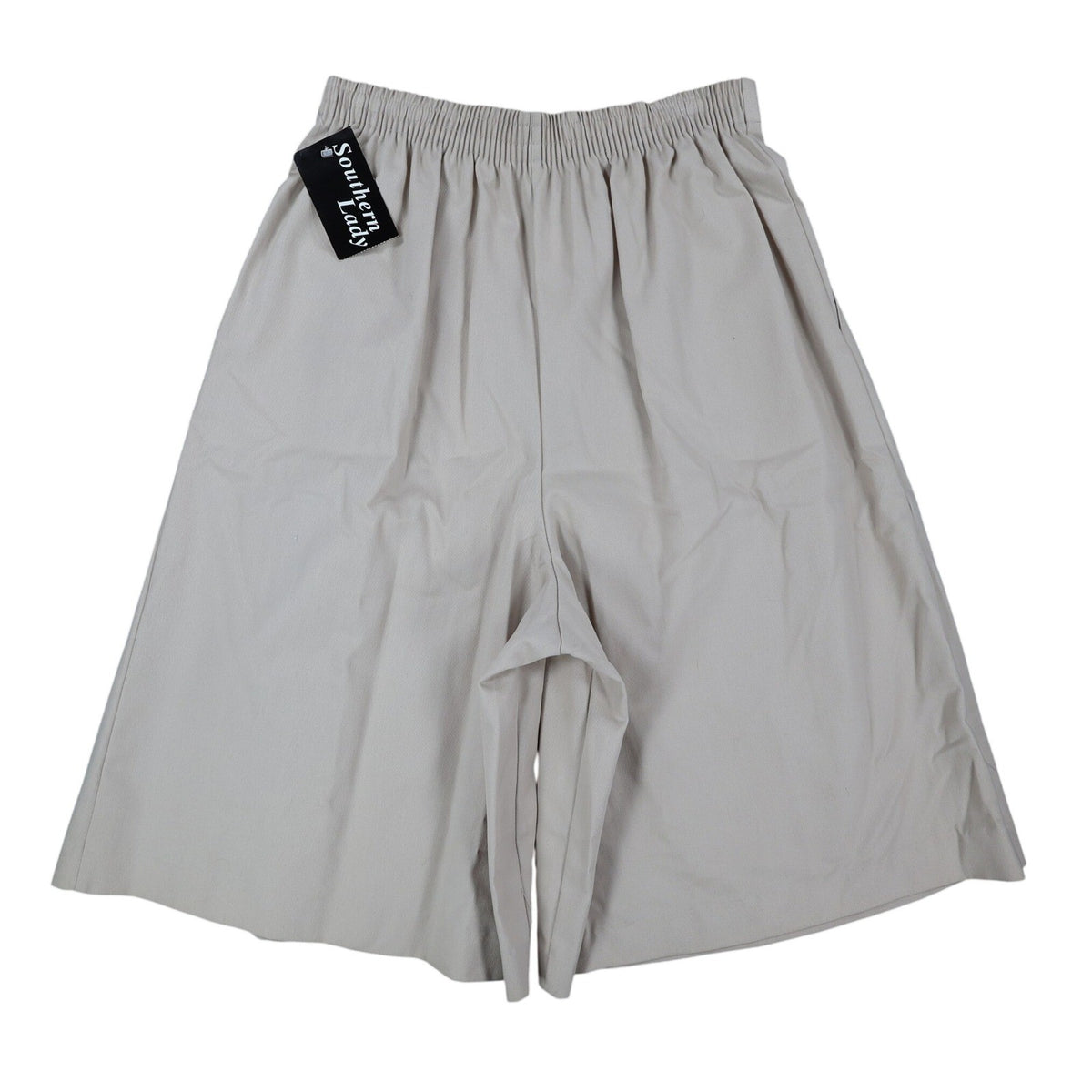 Southern Lady Culottes Womens 10 Vintage 90s Khaki Twill Pleated Wide Leg Shorts - take2supply
