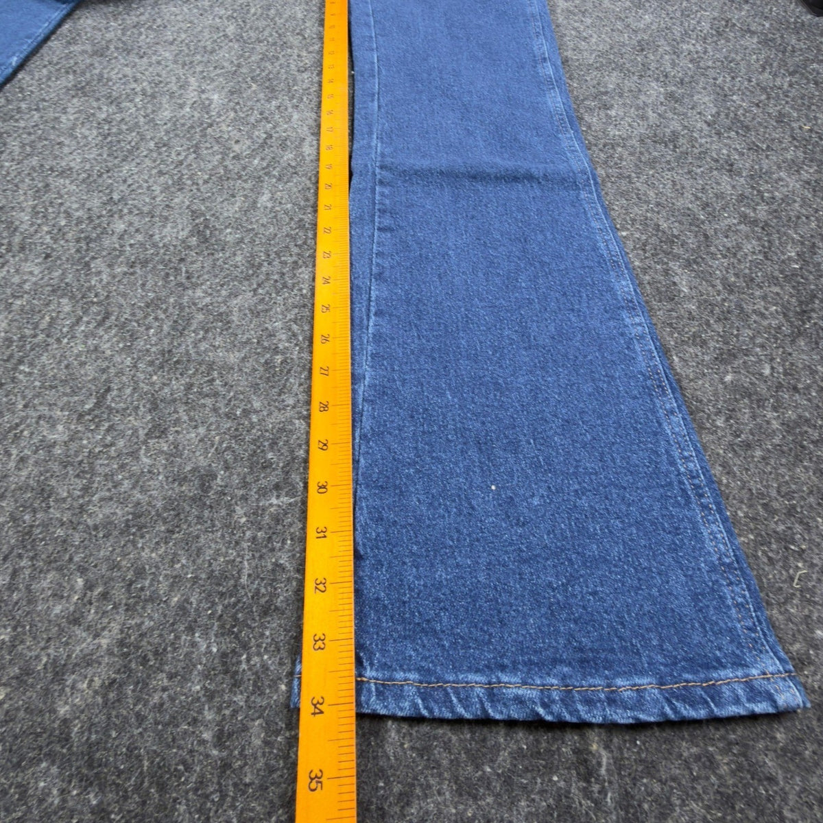 Wrangler Y2K Cowboy Cut Jeans Womens 9/10x34 Blue Denim Bootcut New C717 - take2supply