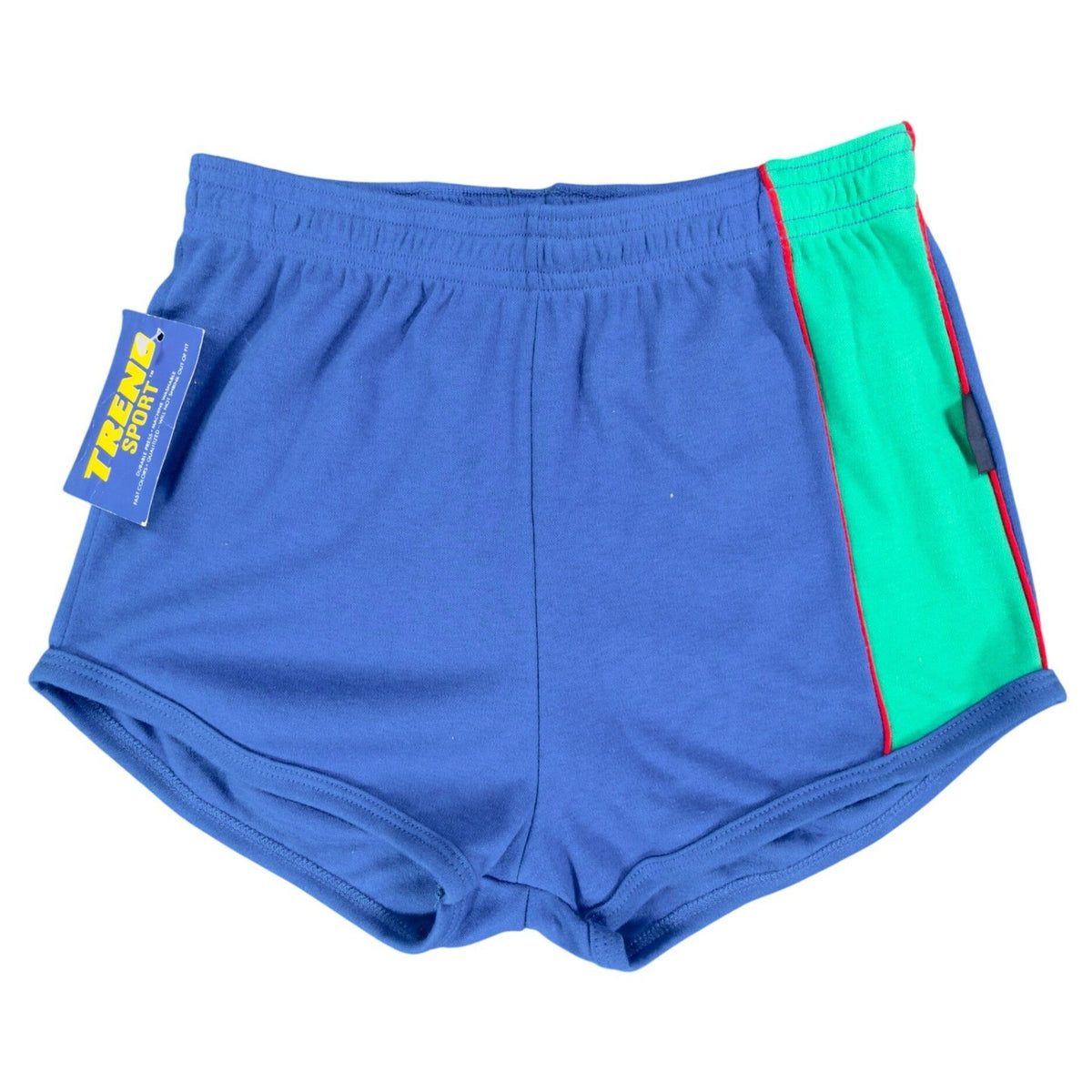 Trend Sport Vintage 80s Running Shorts Boys L 14-16 Blue Cotton Blend NWT - take2supply