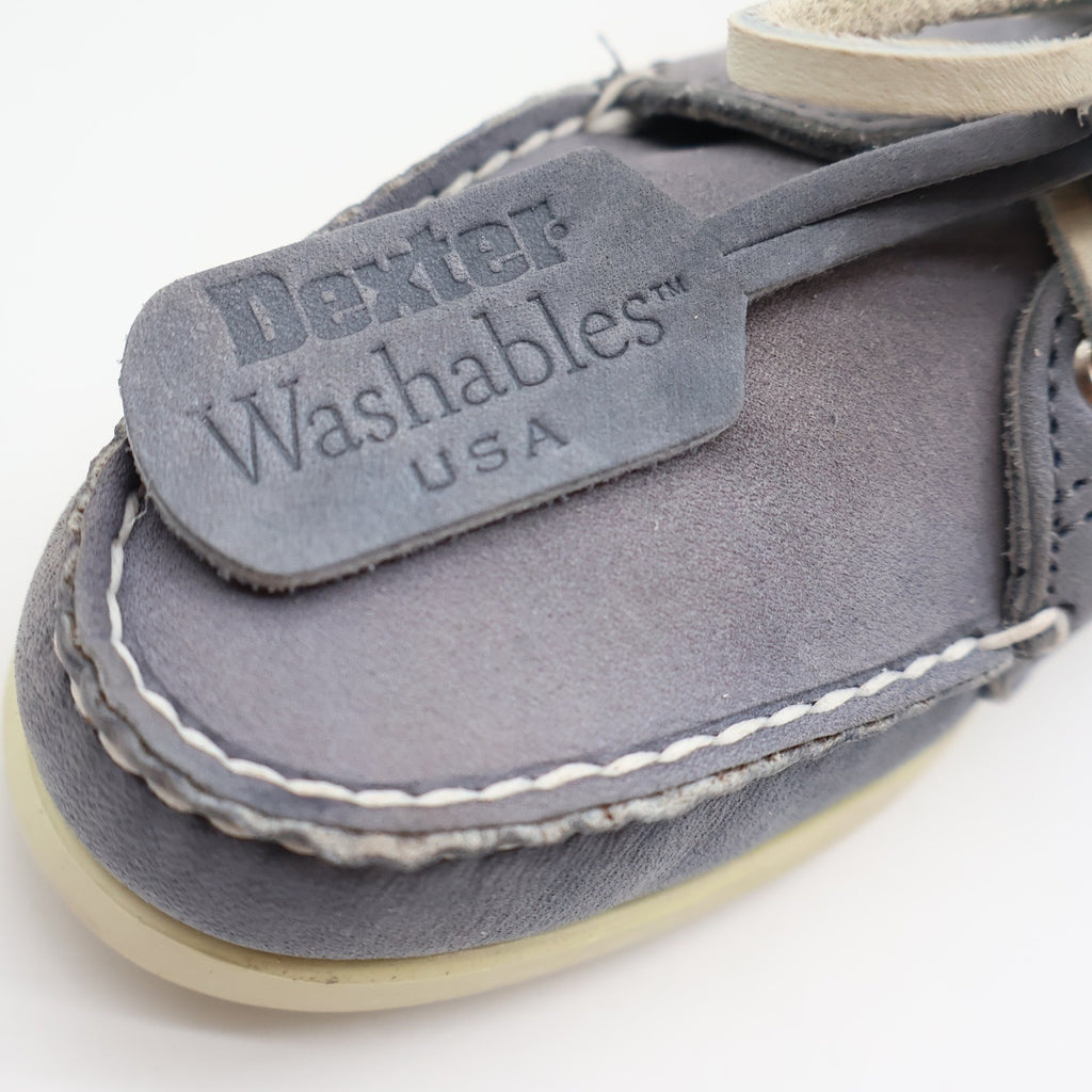 Dexter Boat Shoes Womens 9 Vintage 90s USA Ocean Blue Leather Washables R485-8 - take2supply