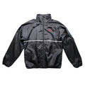 Sports Illustrated Windbreaker Mens XL Black Excellent Vintage Reflective Stripe - take2supply
