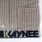 Kaynee Boys 8 Brown White Striped Long Sleeve Button Down Shirt USA NWT NOS - take2supply