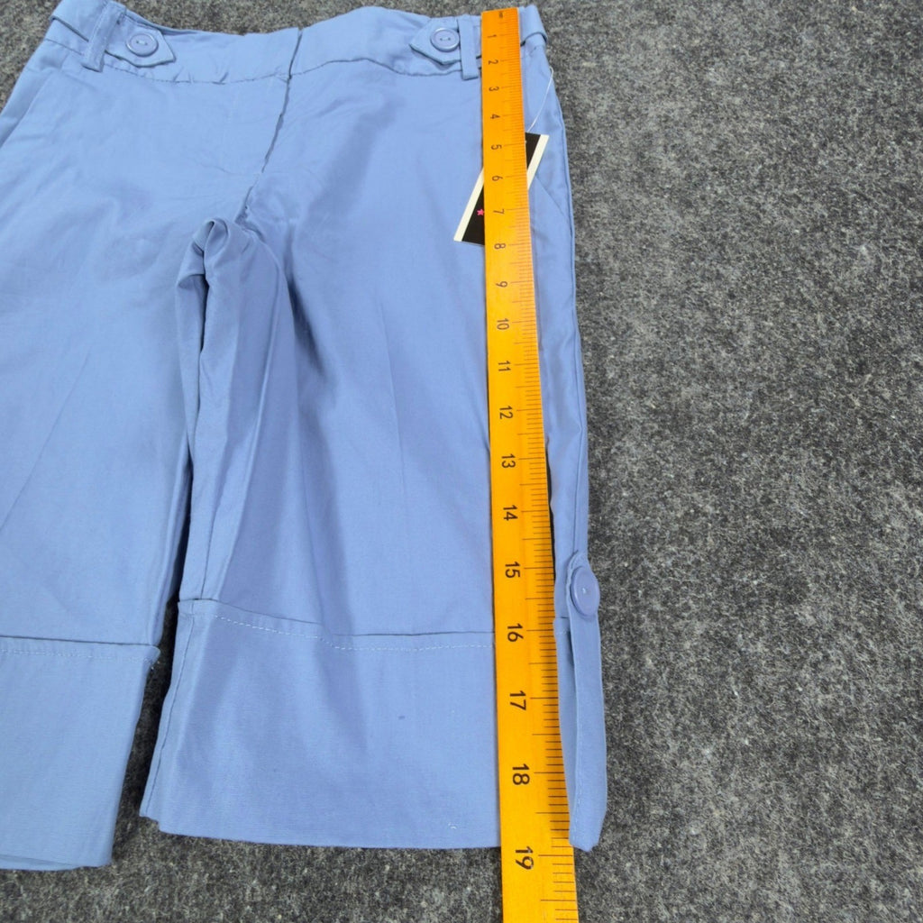 Amy Byer Y2K Bermuda Shorts Girls 10 Blue Cotton Stretch NWT - take2supply