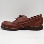 Wrangler Boat Shoes Mens 7.5M Vintage Brown Leather Moc Toe New In Box - take2supply