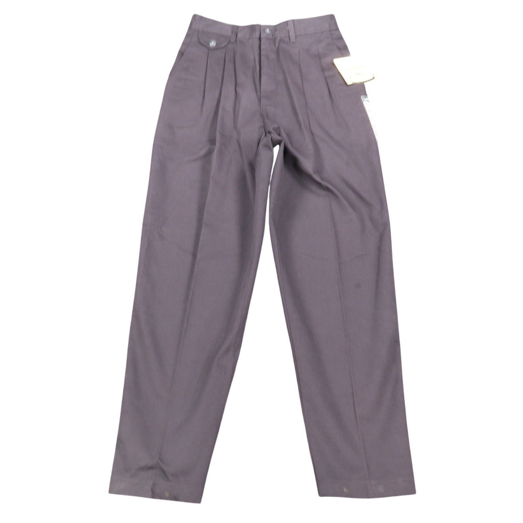 Lee Casuals Pants Womens 8 Short Vintage 90s Purple Cotton Double Pleat Trousers - take2supply