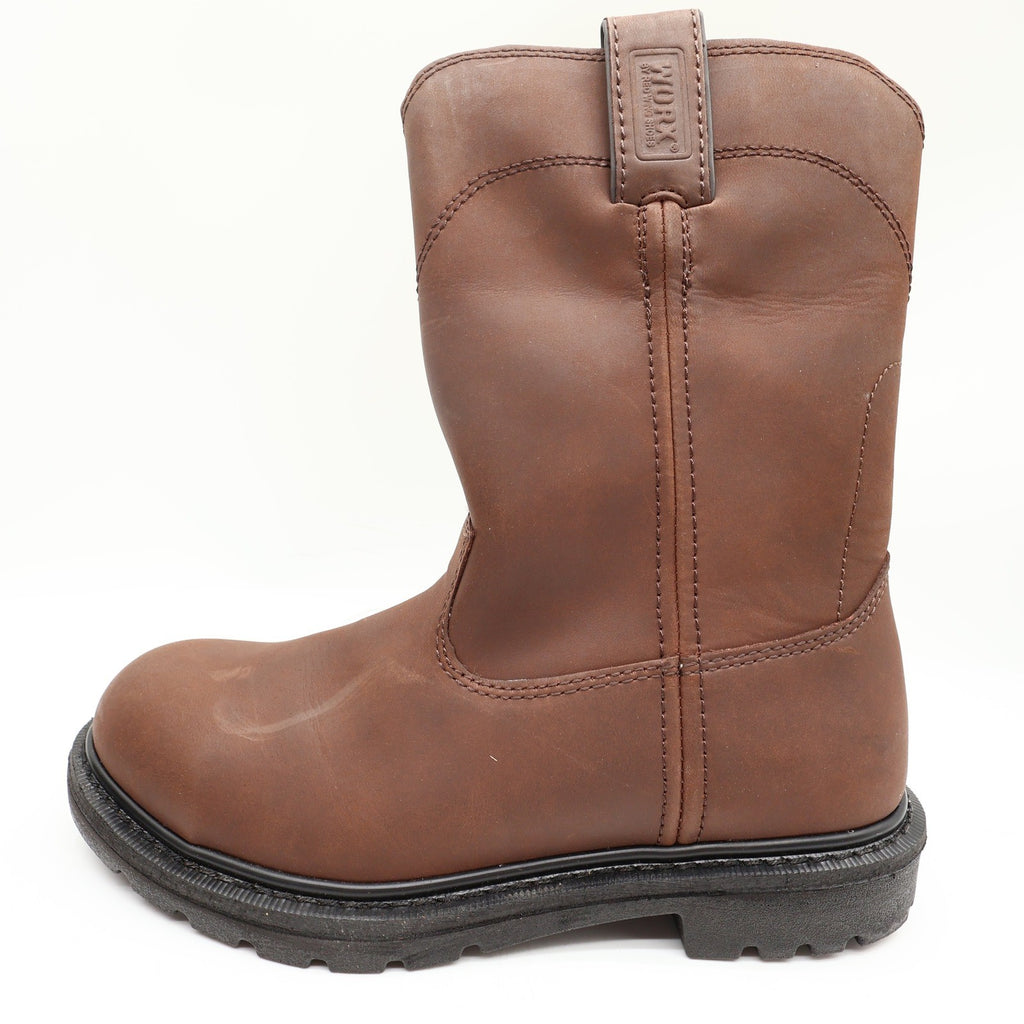 Worx By Red Wing 5701 Steel Toe Pull-On Boots Mens 9 Brown Leather NIB - take2supply
