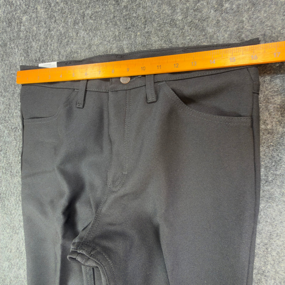 Wrangler Mens Y2K Wrancher Bootcut Dress Pants 33x30 Black Polyester NWT 82BK - take2supply