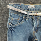 Levi's Vintage Y2K Capri Jeans Girls Size 8 Blue Denim Medium Wash NWT - take2supply