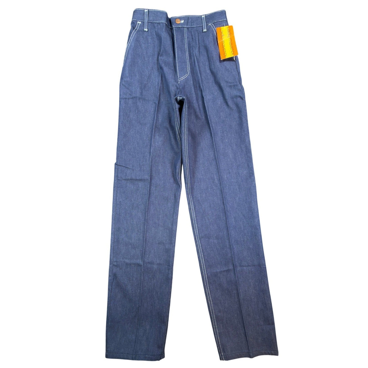 Blue Lady Maverick jeans with contrast stitching, full front view