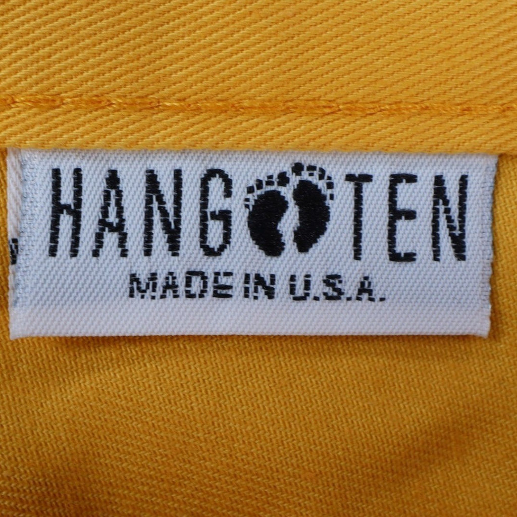 Hang Ten Shorts Womens 3/4 Vintage 90s Yellow Cotton High Rise Made in USA NOS - take2supply