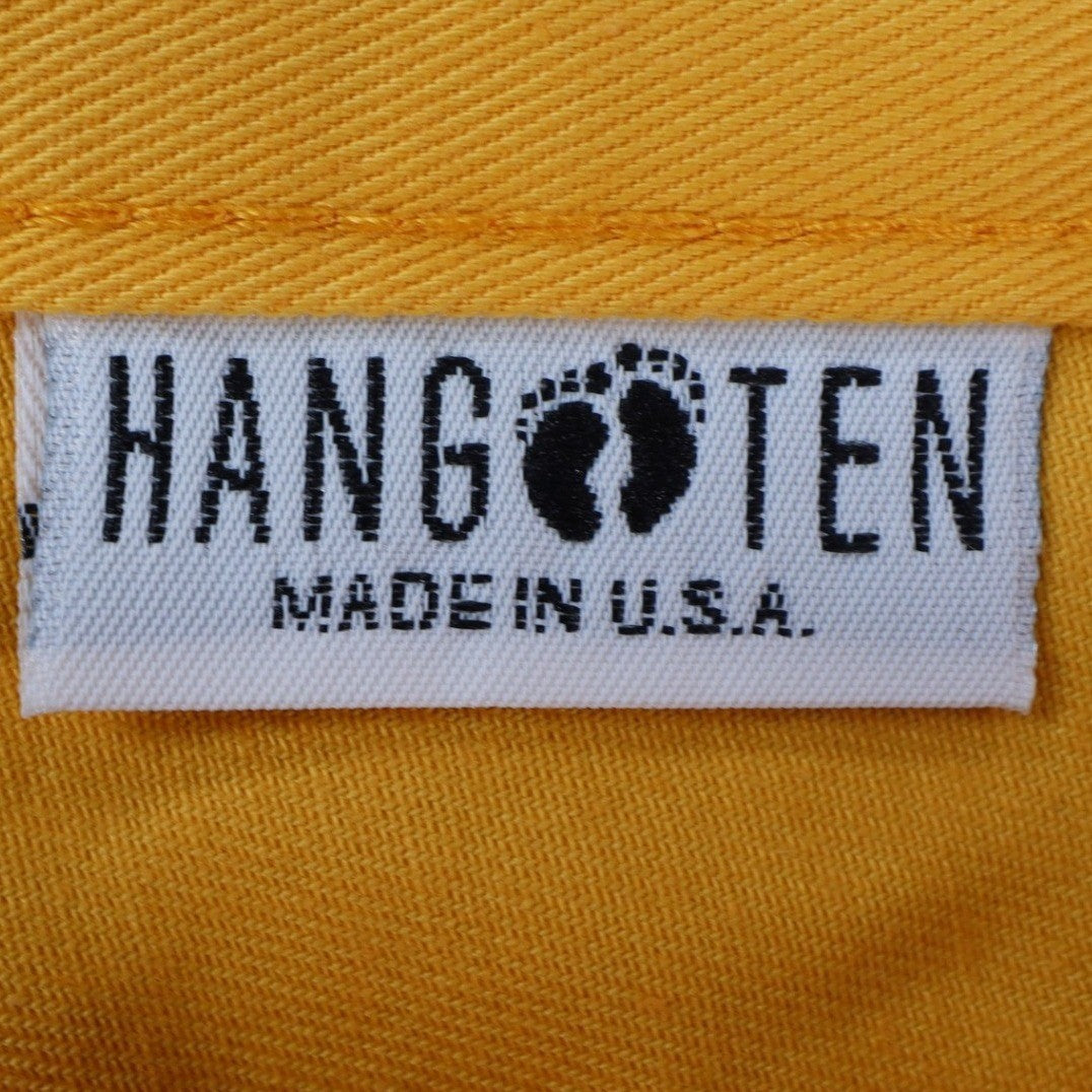 Hang Ten Shorts Womens 3/4 Vintage 90s Yellow Cotton High Rise Made in USA NOS - take2supply