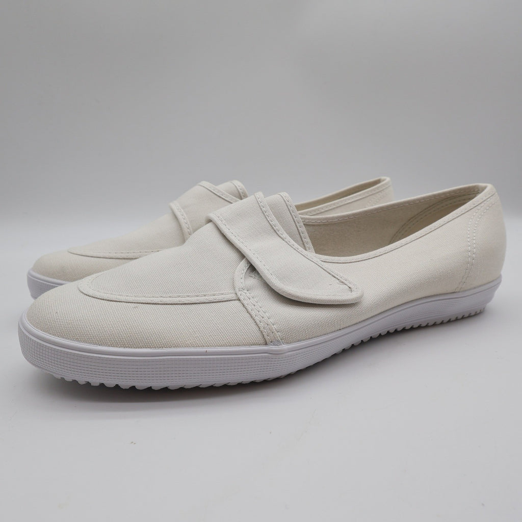 Grasshoppers Skipjack II Women 10 White Canvas Hook Loop Slip On Sneaker EF20000 - take2supply