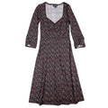 My Michelle Polka Dot Dress Womens Small Y2K Black Sweetheart A-Line 3/4 Sleeve - take2supply