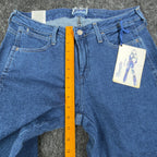 Wrangler Y2K Cowboy Cut Jeans Womens 7/8 x 34 Blue Denim Bootcut NWT - take2supply