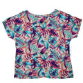 Xtrovert by Donnkenny Blouse Womens Medium Vintage 90s Rayon Tropical Floral USA - take2supply