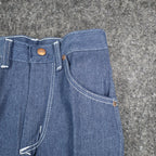 Maverick Jeans Boys 12 Slim 24x27 Vintage 70s Blue Cotton Poly Straight Leg USA - take2supply