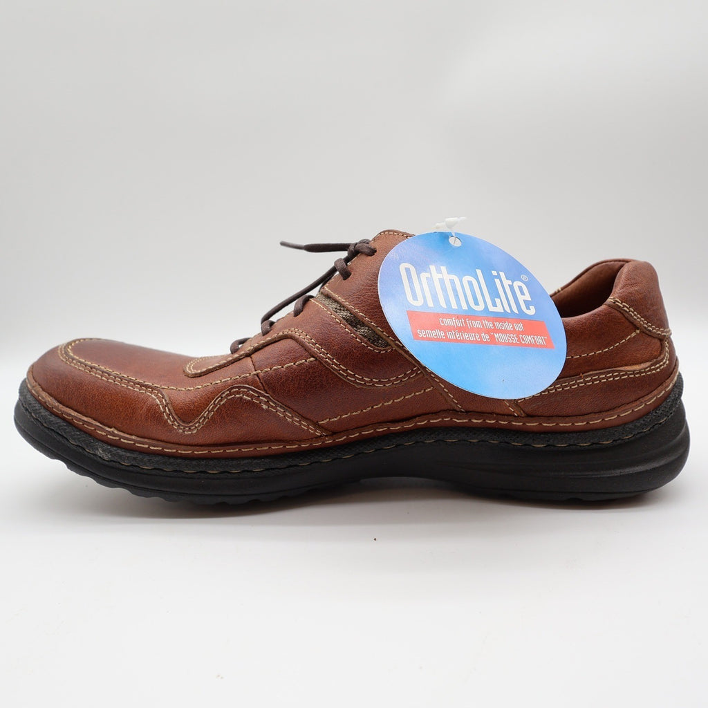 Hush Puppies Pathway Oxford Shoes Mens 9 M Tan Leather OrthoLite Bounce H100746 - take2supply