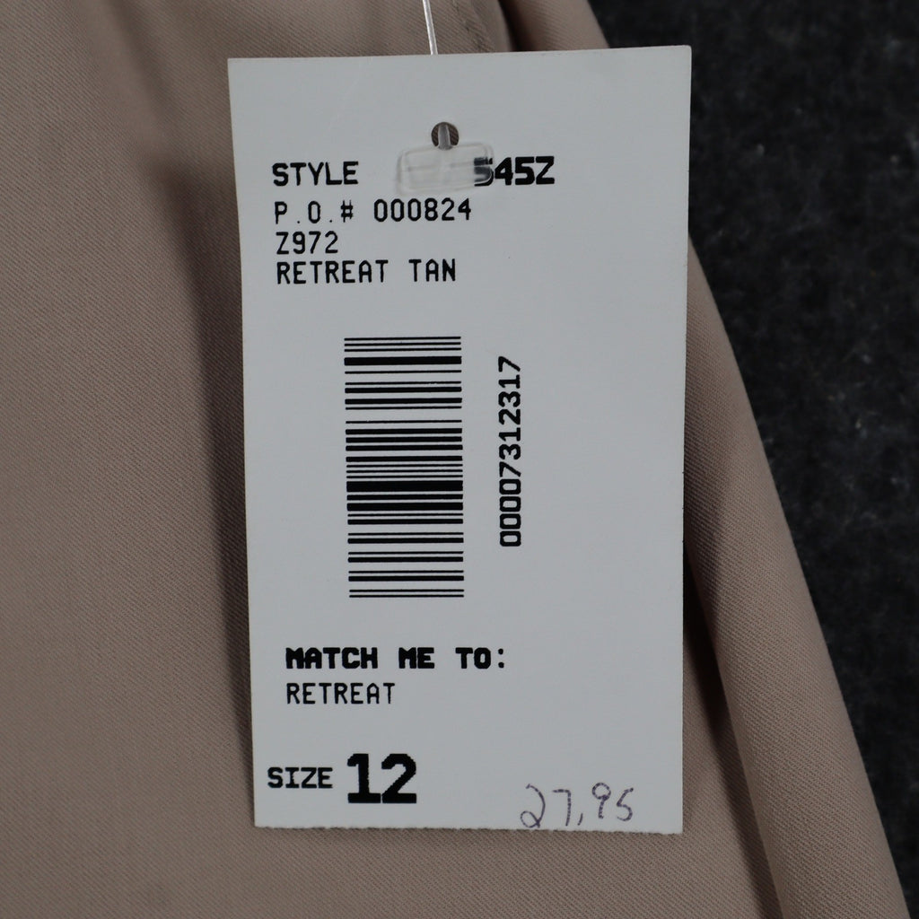 Southern Lady Pants Womens 12 Tan Pull On Elastic Waist Straight Leg NWT NOS - take2supply