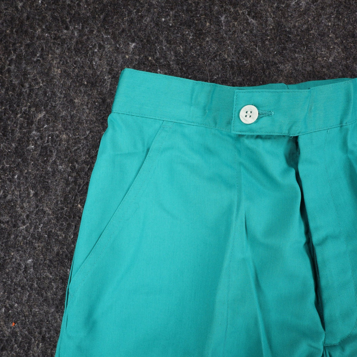 Jantzen Shorts Mens 32 Vintage 90s Teal Green Poly Cotton Deadstock 1M550 - take2supply
