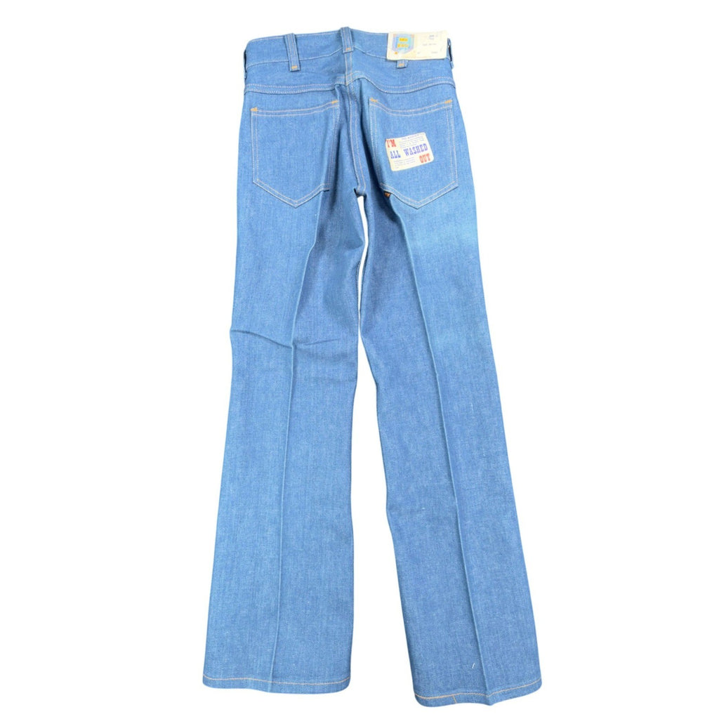 Key Jeans Vintage 70s Denim Pants Dept 27 Blue Cotton Deadstock NEW - take2supply