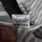 Erin London Womens M Gray White Striped Lace Up Hooded Tunic Top NWT - take2supply