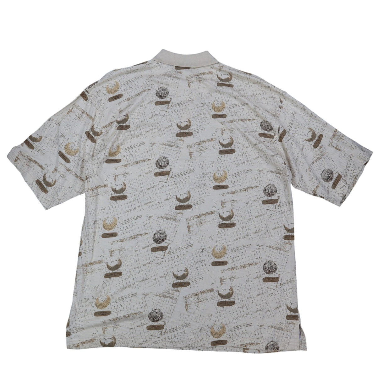 Winner Mate Golf Polo Shirt Mens Size Medium Vintage Sahara Cotton Rayon Print - take2supply