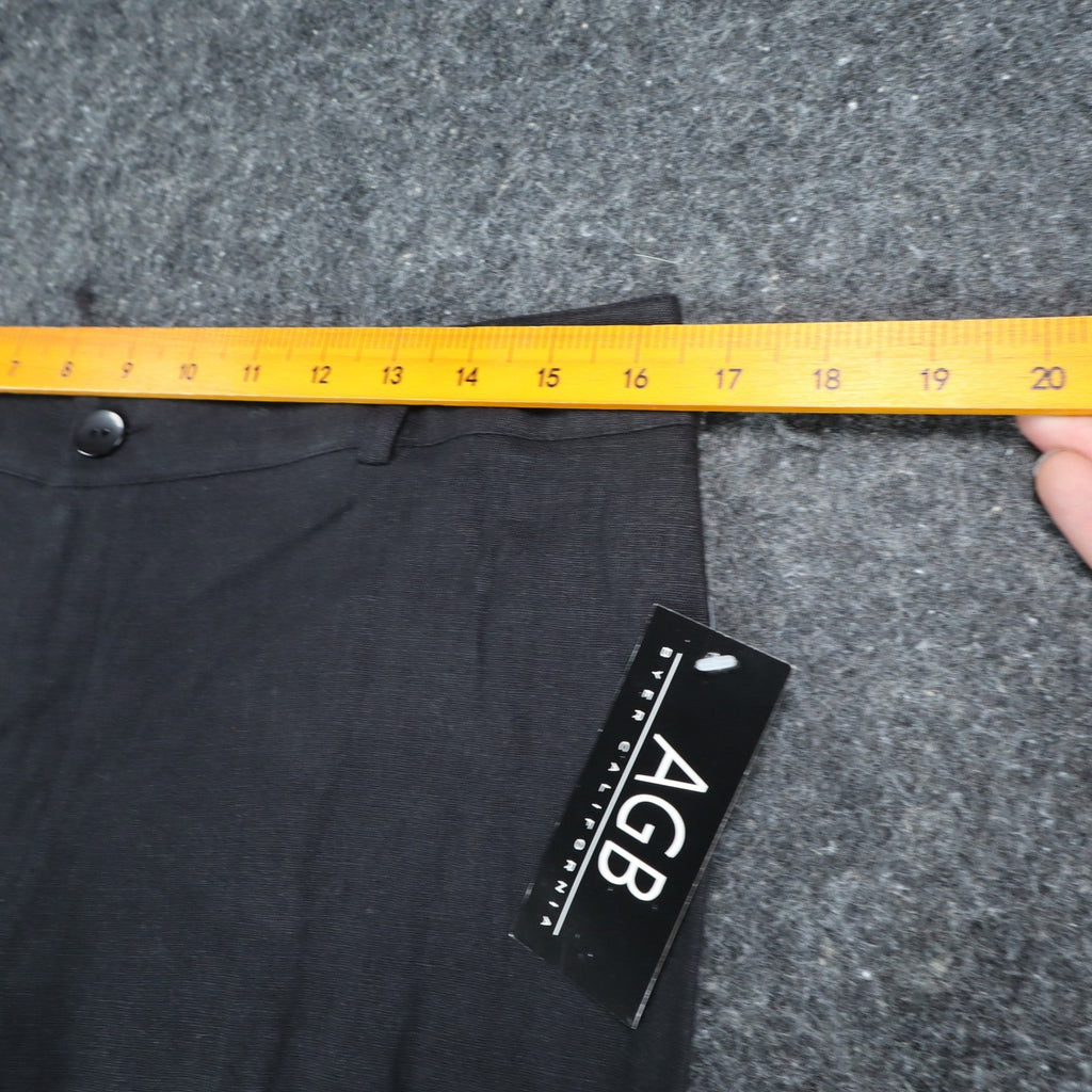 AGB Byer California Cargo Pants Womens 12 Vintage Y2K Black Linen Rayon Utility - take2supply