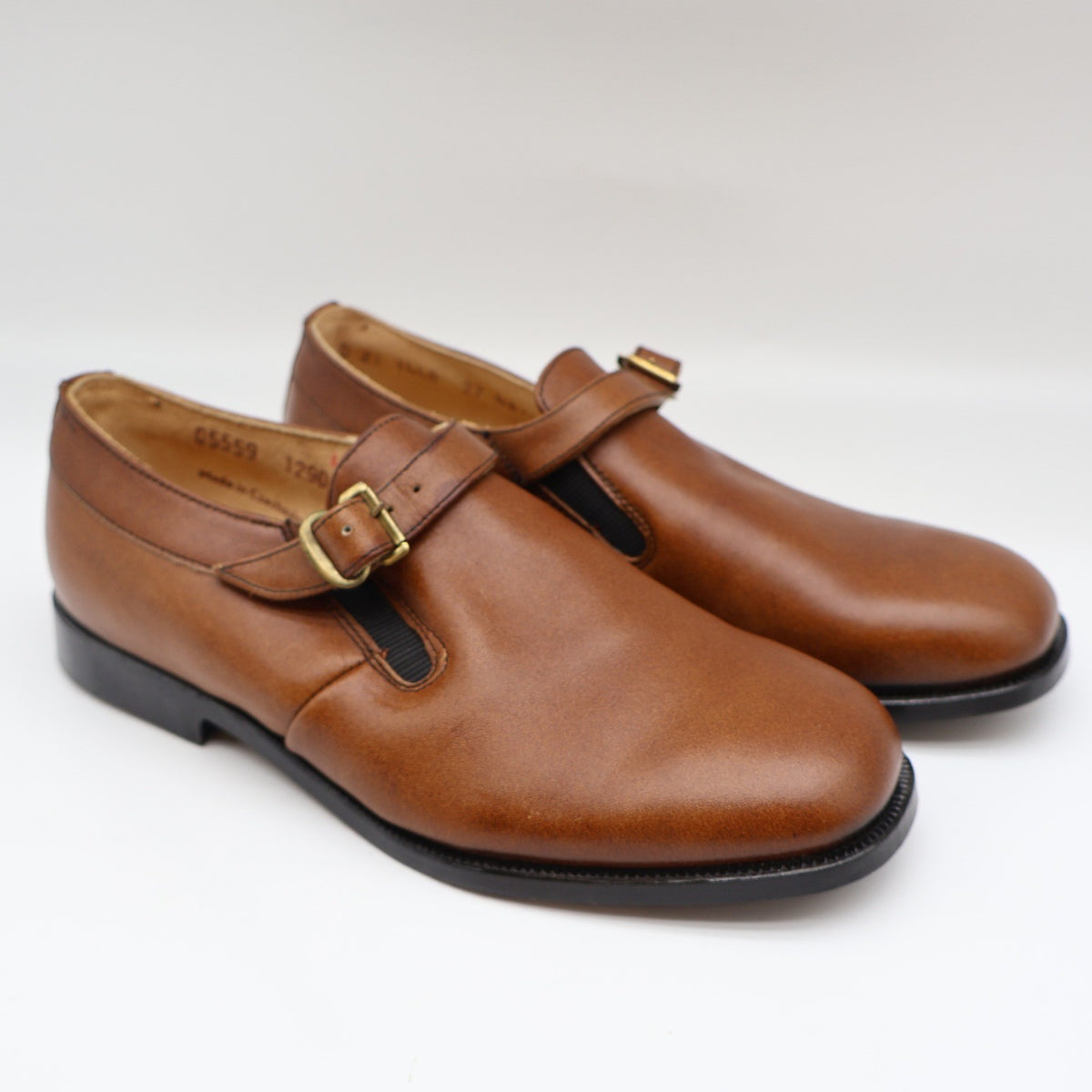 Young Explorers Lyons Boys Loafers 2.5 Vintage Leather Monk Strap Antique Brass - take2supply