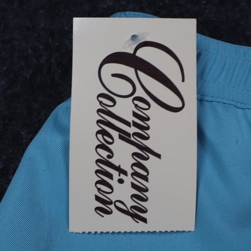 Company Collection Vintage Trousers Womens 12 Blue Polyester Pleated Wide Leg - take2supply