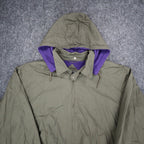 Boulevard by BLOCK Hooded Jacket Mens XL Vintage 90s Olive Green Cotton NWT - take2supply
