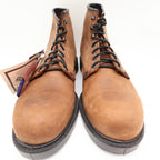 Walker Vintage 90s Work Boots Mens 11 D Brown Leather NWT Made in USA Deadstock - take2supply