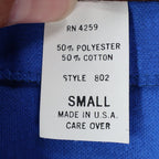 Tumbleweeds Polo Shirt Womens Small Vintage 80s Blue Cotton Blend Raglan USA - take2supply