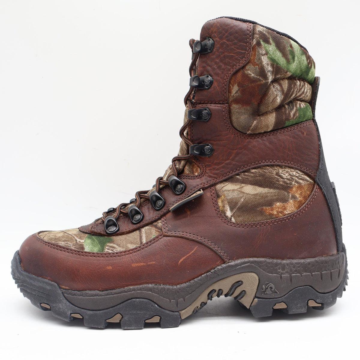 Rocky Lynx 400 SIQ Hunting Boots Mens 8.5 M Brown Leather Camo Thinsulate 7395 - take2supply
