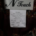N Touch Womens Size 10 2pc Skirt Suit Set Berry Chenille Jacket & Midi Skirt NEW - take2supply