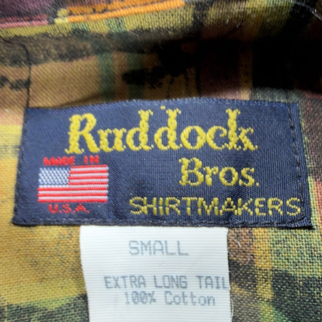 Ruddock Bros Vintage 90s Button Down Mens Small Multi Cotton New - take2supply