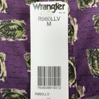 Wrangler Vintage 90s Button Down Shirt Mens M Purple Cotton NWT Rugged Wear - take2supply