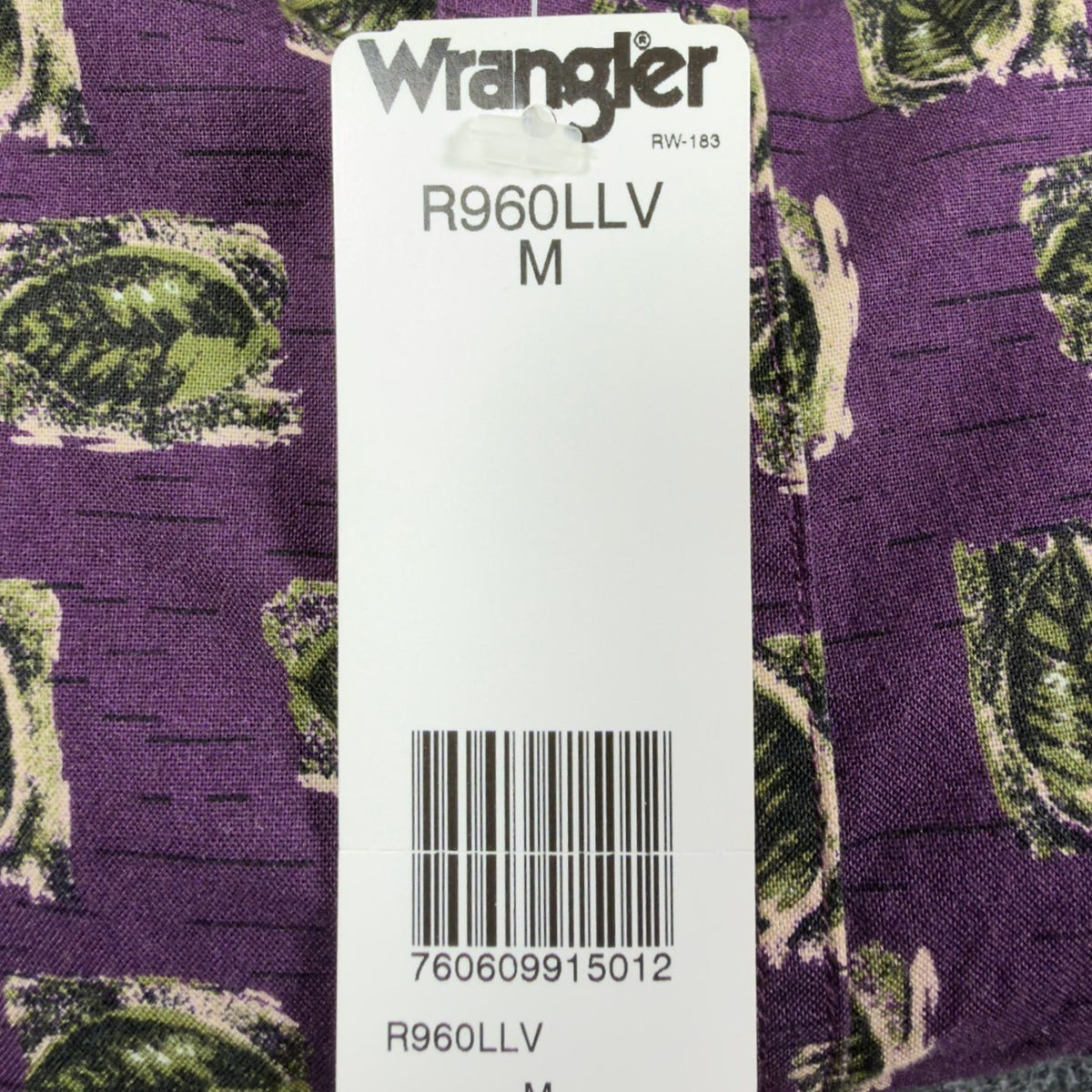 Wrangler Vintage 90s Button Down Shirt Mens M Purple Cotton NWT Rugged Wear - take2supply