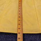 Selene Sport Vest Womens Small Vintage Y2K Yellow Fleece Lined Utility Shell - take2supply