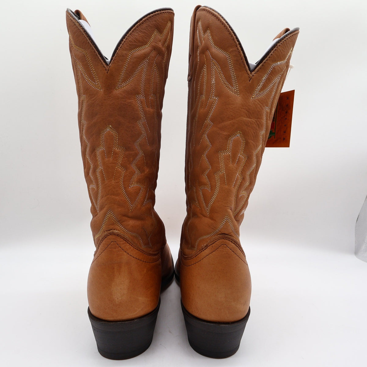 Laredo Western Cowboy Boots Mens 10 EW Leather Walnut Deertan 68372 NWT Box - take2supply