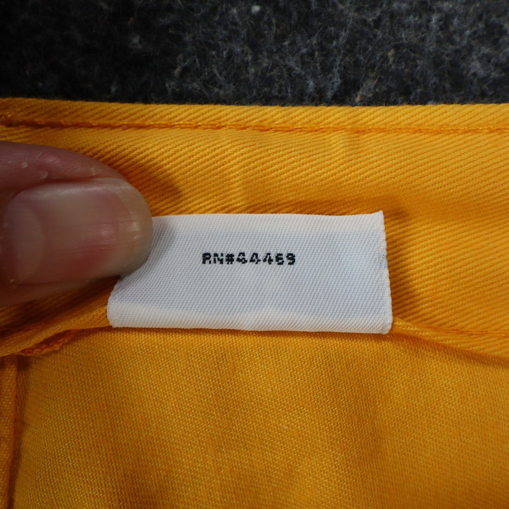 Hang Ten Vintage Shorts Womens 11/12 Yellow Cotton High Rise Made in USA NWT - take2supply